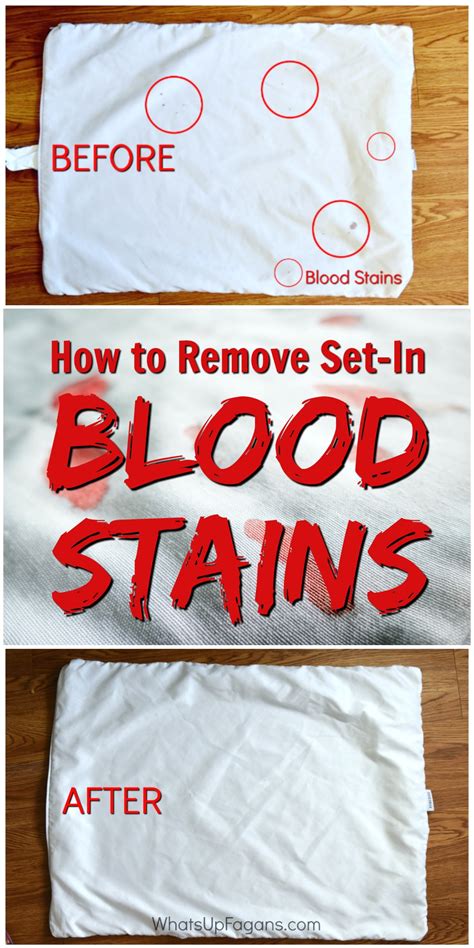 how to remove fake blood from white clothes|removing old blood from fabric.